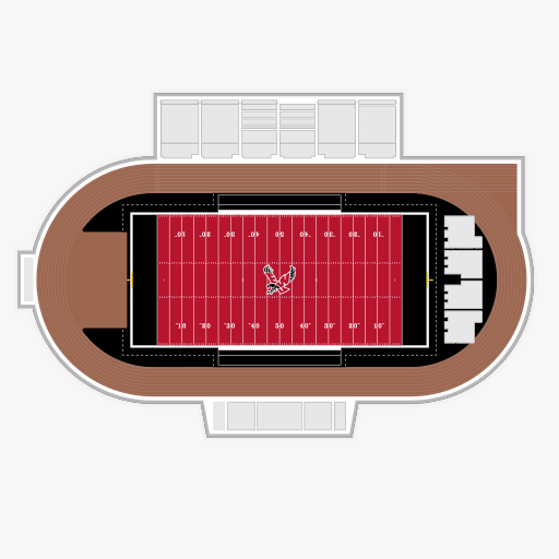 Roos Field seating chart