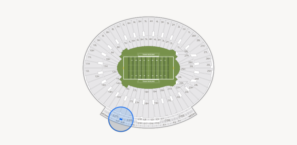 Rose Bowl Stadium Seating Chart