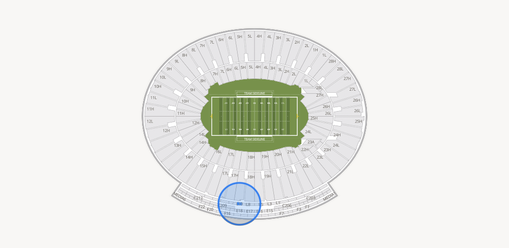Rose Bowl Stadium Seating Chart