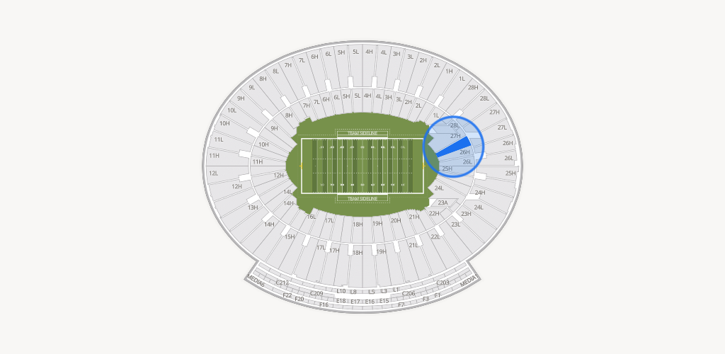 Rose Bowl Stadium Seating Chart