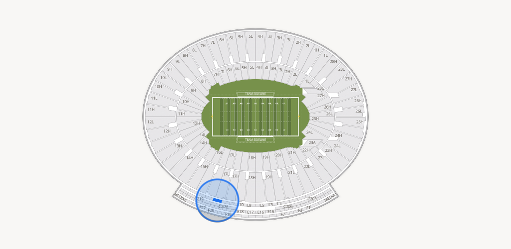 Rose Bowl Stadium Seating Chart