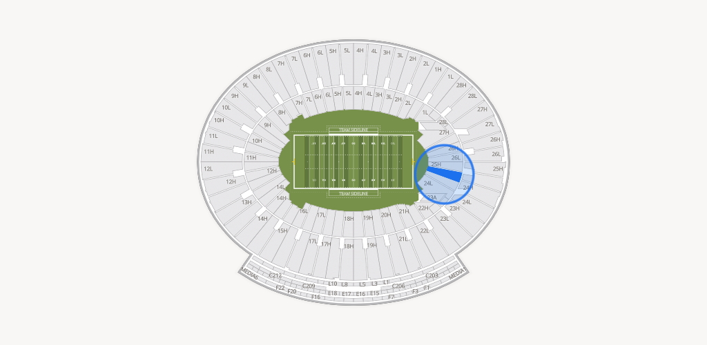 Rose Bowl Stadium Seating Chart