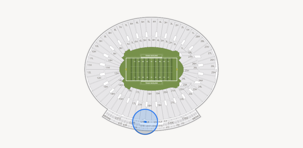 Rose Bowl Stadium Seating Chart