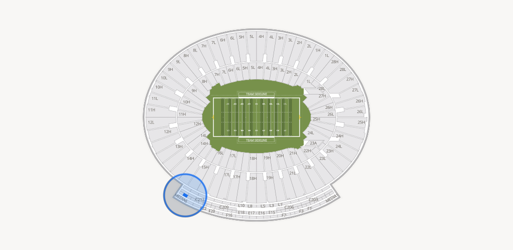 Rose Bowl Stadium Seating Chart