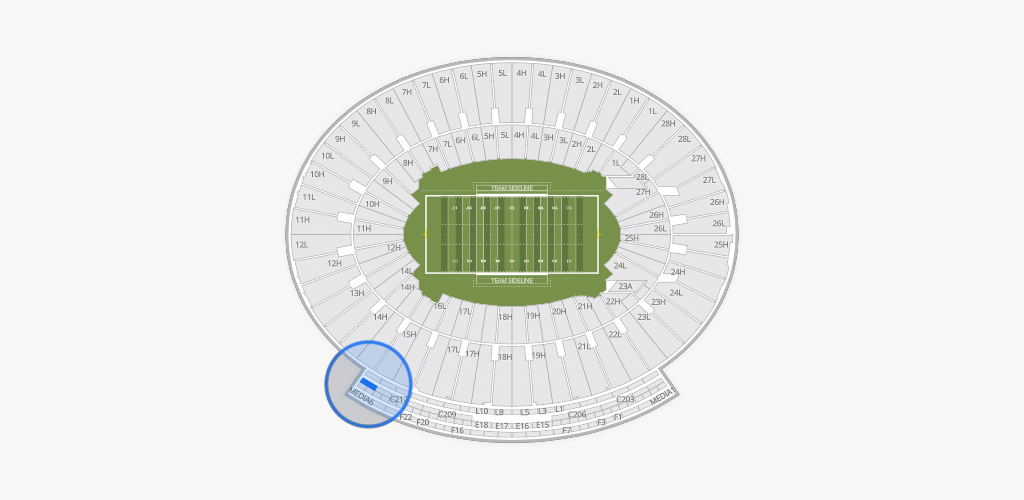 Rose Bowl Stadium Seating Chart