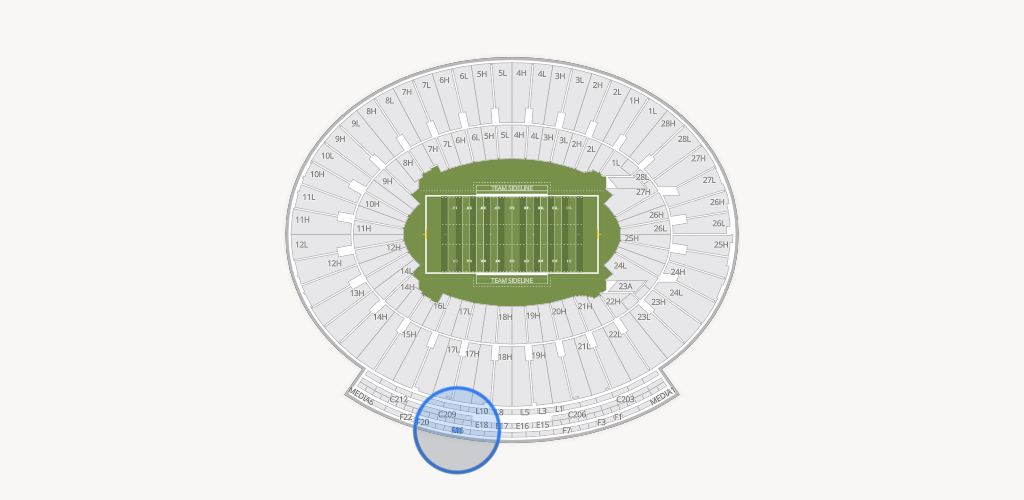 Rose Bowl Stadium Seating Chart