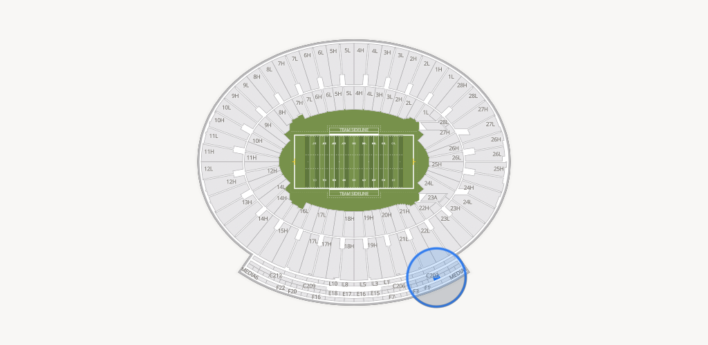 Rose Bowl Stadium Seating Chart