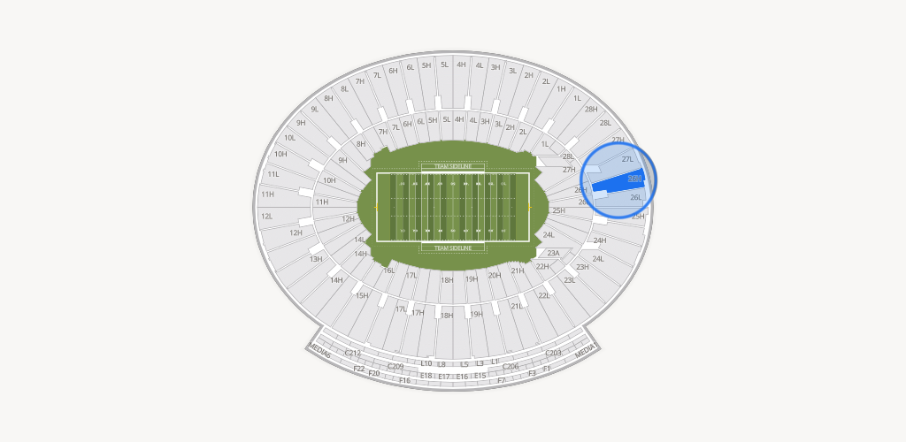 Rose Bowl Stadium Seating Chart