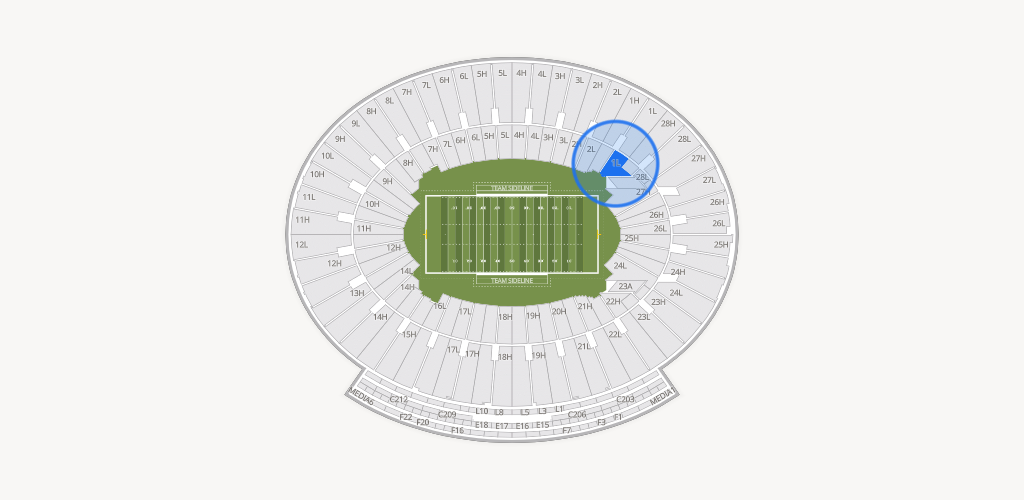 Rose Bowl Stadium Seating Chart