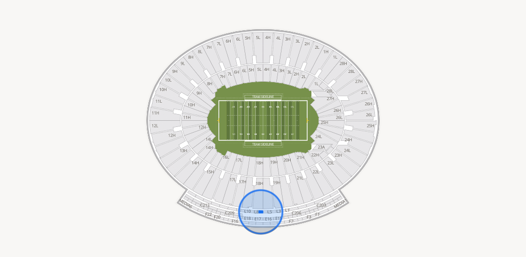 Rose Bowl Stadium Seating Chart