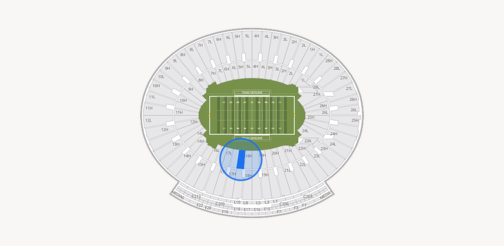 Rose Bowl Stadium Seating Chart