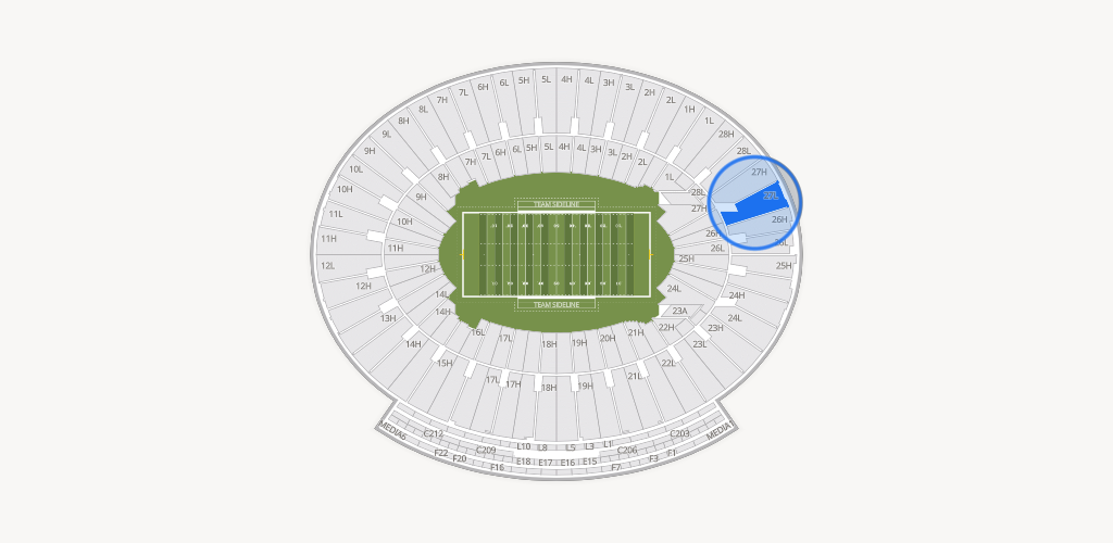 Rose Bowl Stadium Seating Chart