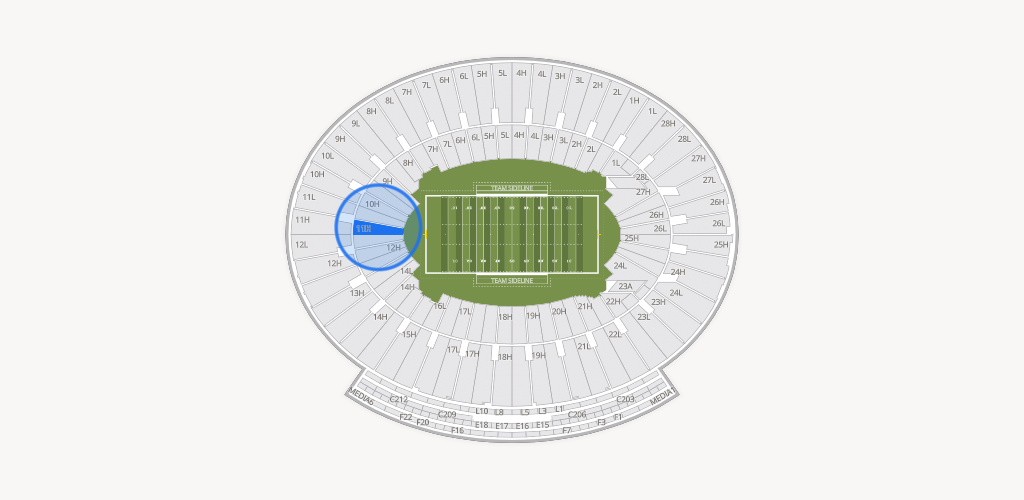 Rose Bowl Stadium Seating Chart