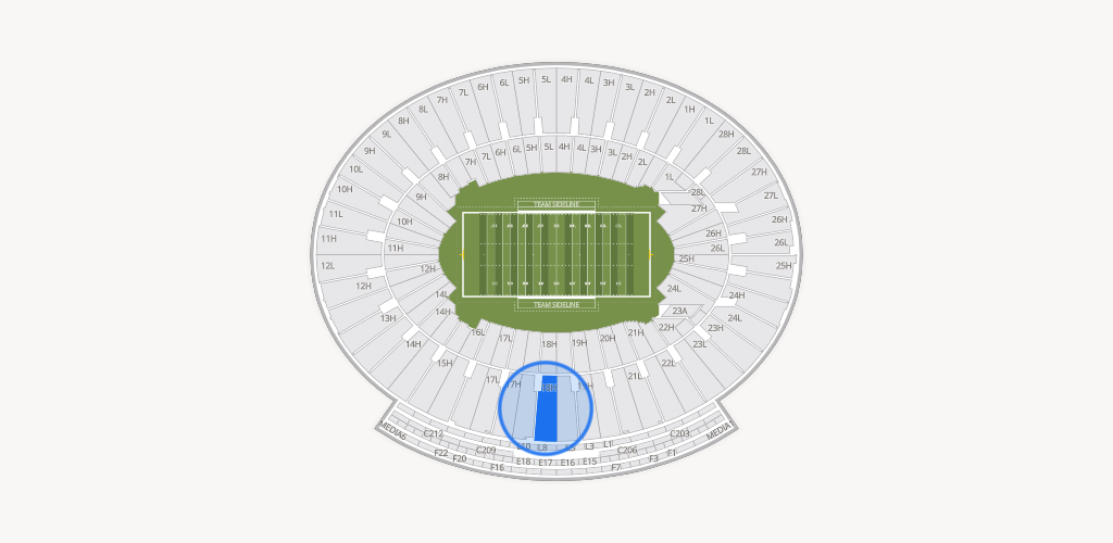Rose Bowl Stadium Seating Chart