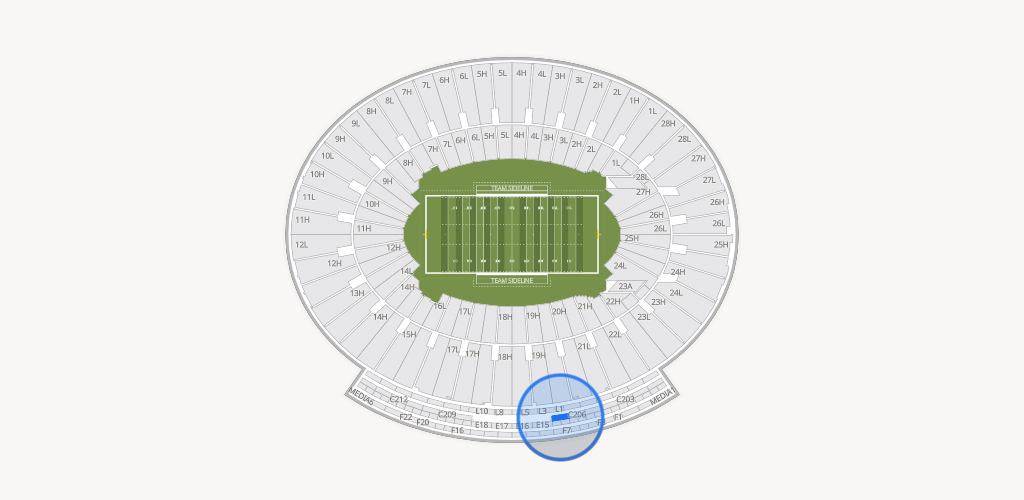 Rose Bowl Stadium Seating Chart