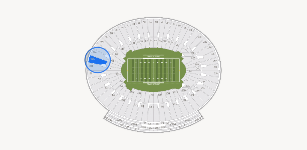 Rose Bowl Stadium Seating Chart