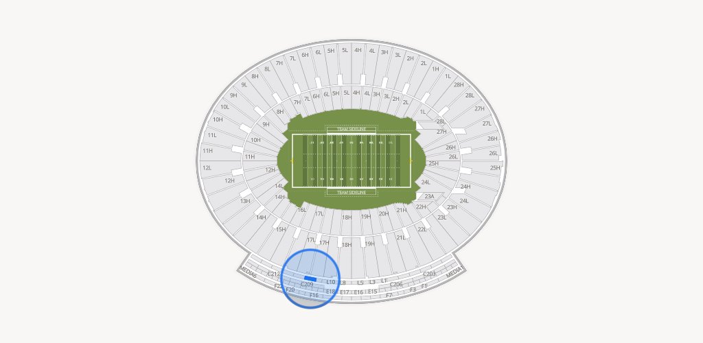 Rose Bowl Stadium Seating Chart