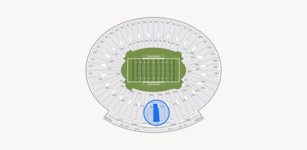 Rose Bowl Stadium Seating Chart