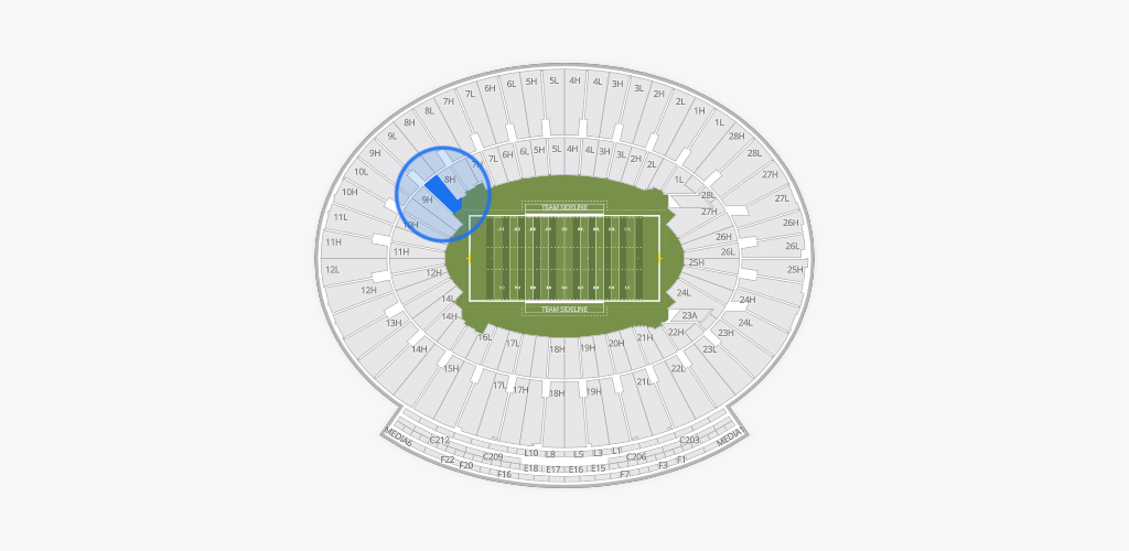 Rose Bowl Stadium Seating Chart
