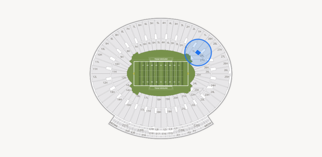 Rose Bowl Stadium Seating Chart