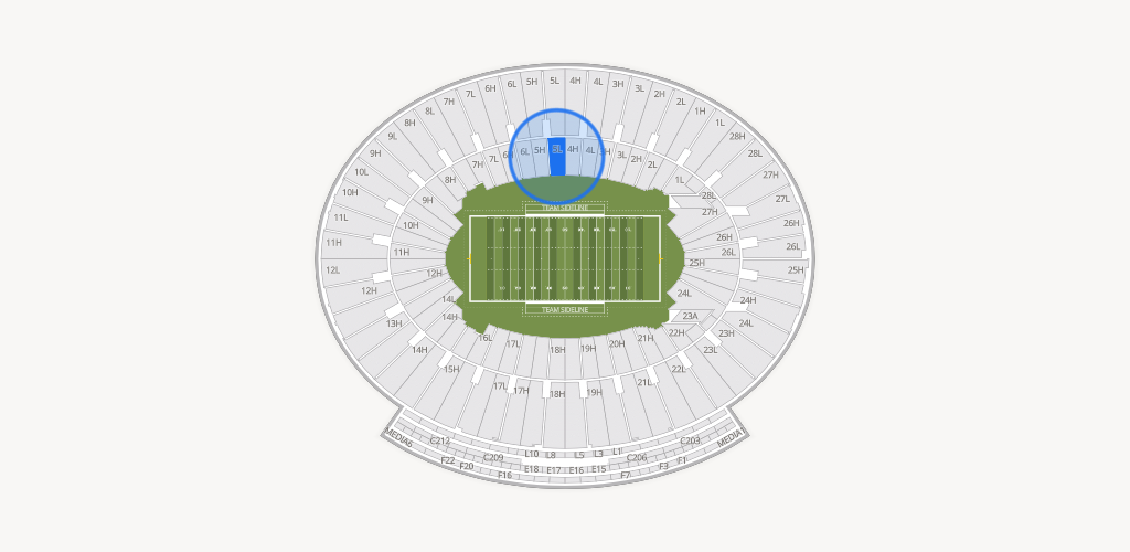 Rose Bowl Stadium Seating Chart