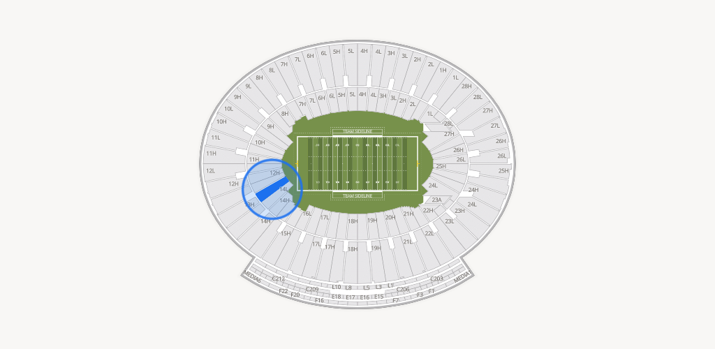 Rose Bowl Stadium Seating Chart