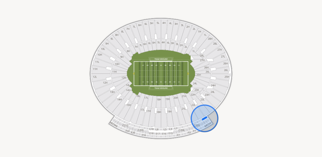 Rose Bowl Stadium Seating Chart