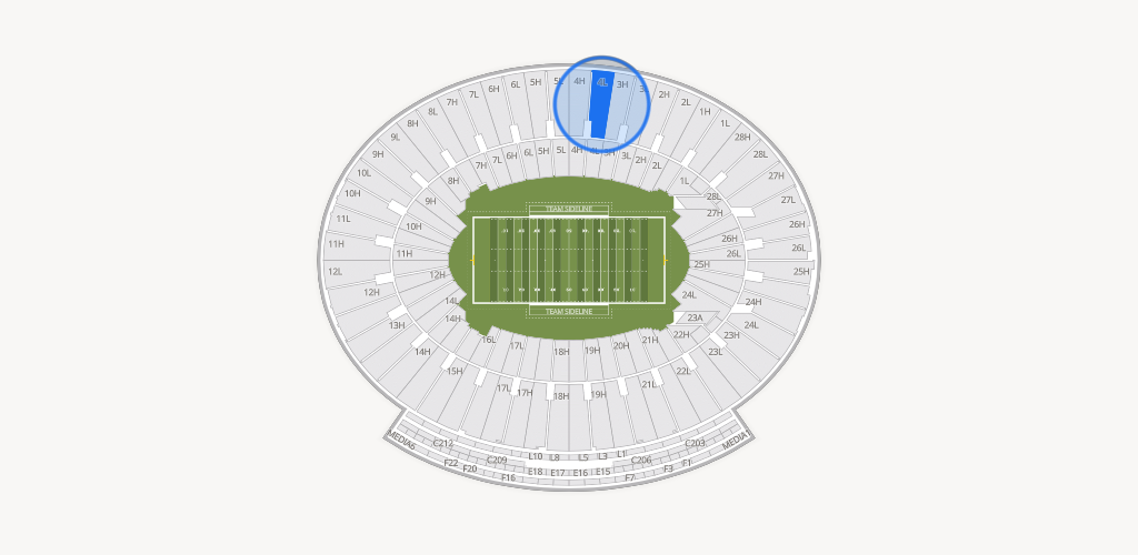 Rose Bowl Stadium Seating Chart