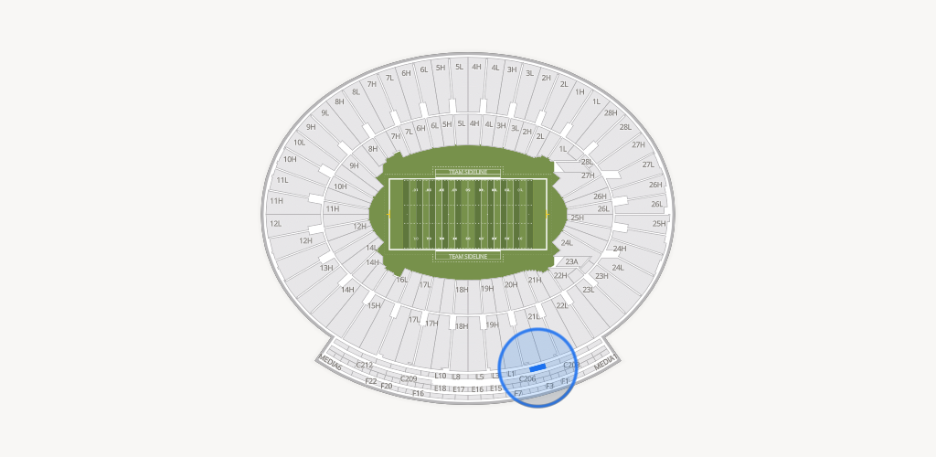 Rose Bowl Stadium Seating Chart