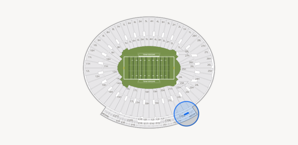 Rose Bowl Stadium Seating Chart