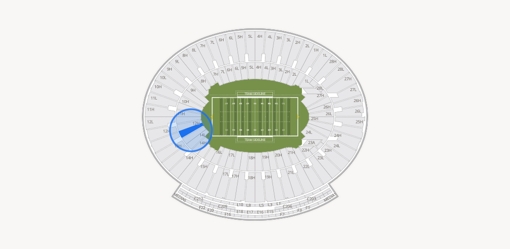 Rose Bowl Stadium Seating Chart