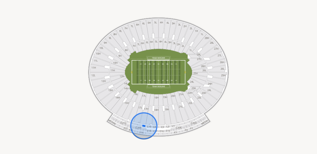 Rose Bowl Stadium Seating Chart