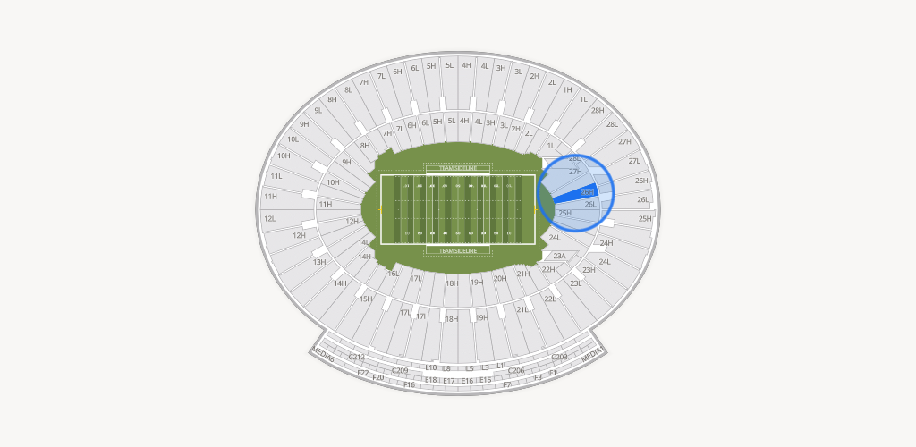 Rose Bowl Stadium Seating Chart