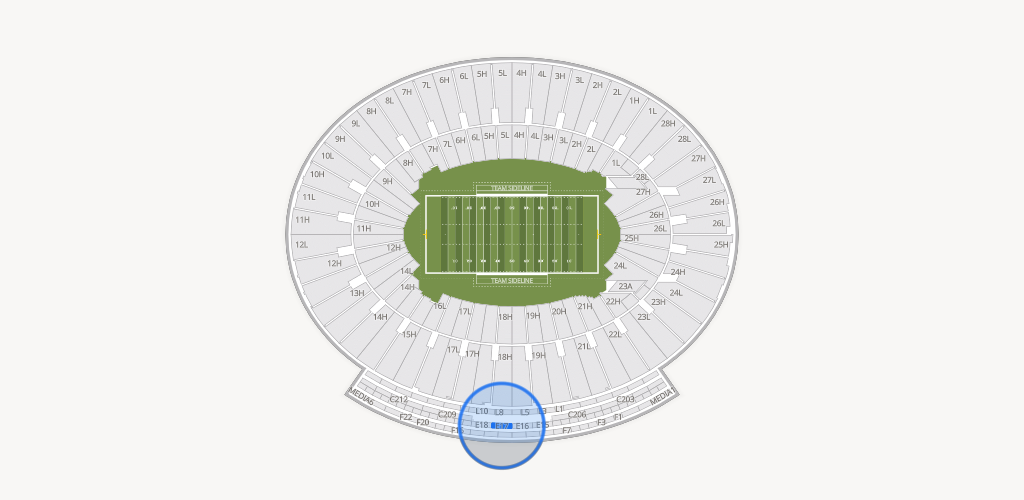Rose Bowl Stadium Seating Chart