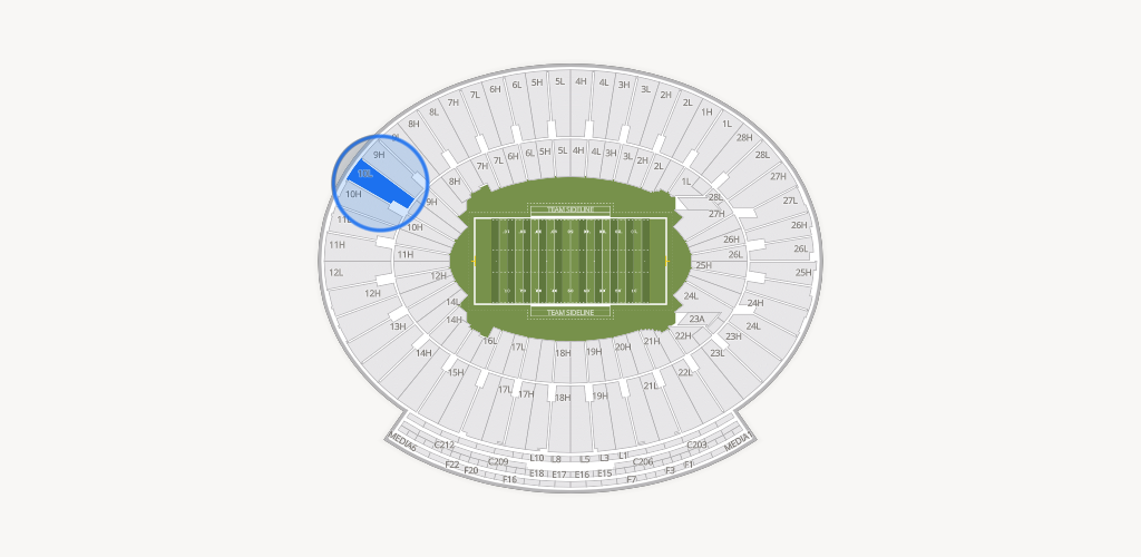 Rose Bowl Stadium Seating Chart