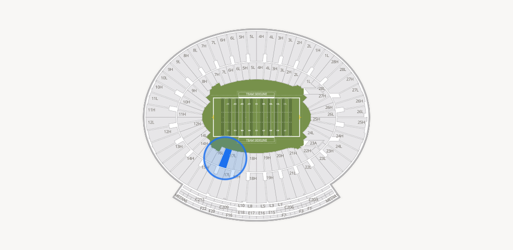 Rose Bowl Stadium Seating Chart