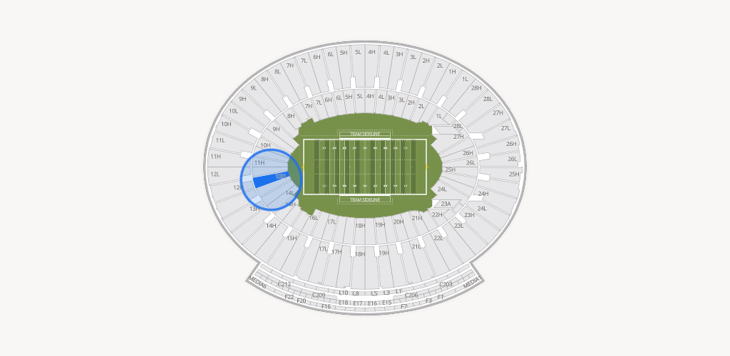 Rose Bowl Stadium Seating Chart