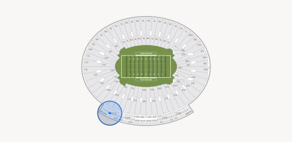 Rose Bowl Stadium Seating Chart