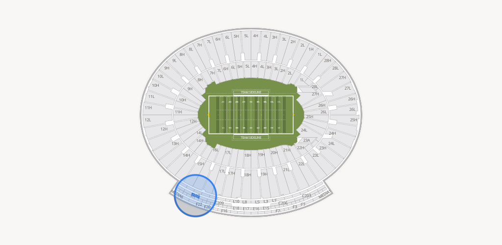 Rose Bowl Stadium Seating Chart