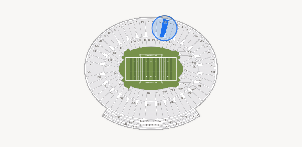 Rose Bowl Stadium Seating Chart