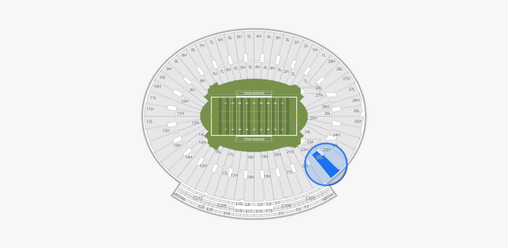 Rose Bowl Stadium Seating Chart