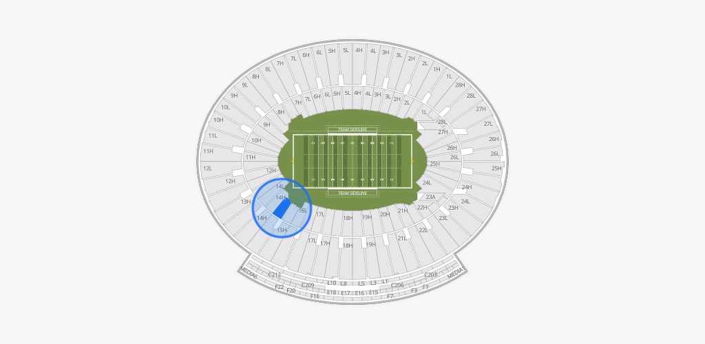 Rose Bowl Stadium Seating Chart