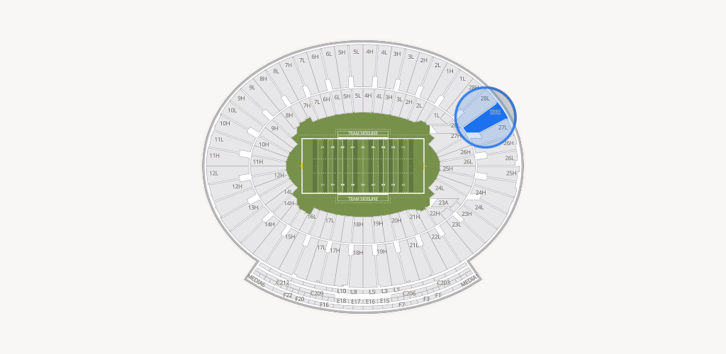 Rose Bowl Stadium Seating Chart