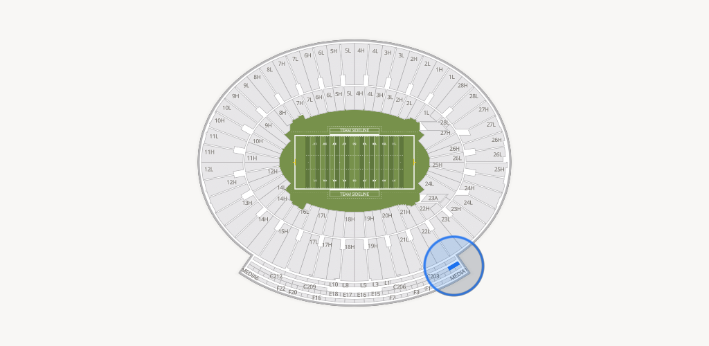 Rose Bowl Stadium Seating Chart
