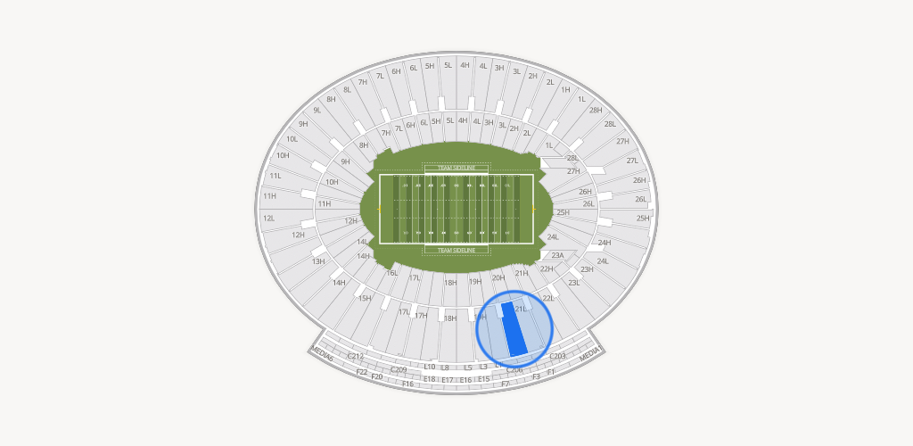 Rose Bowl Stadium Seating Chart