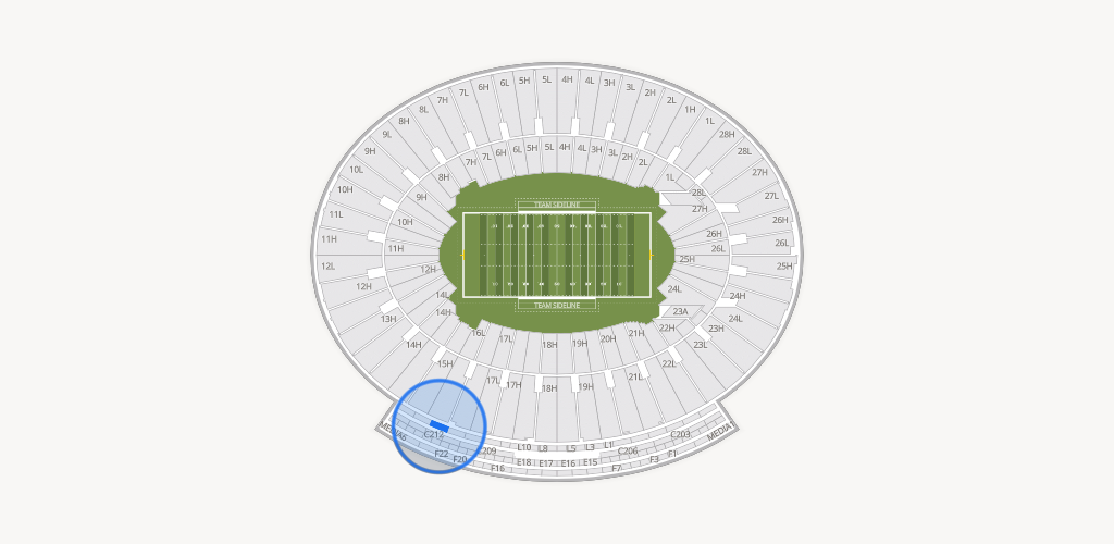 Rose Bowl Stadium Seating Chart
