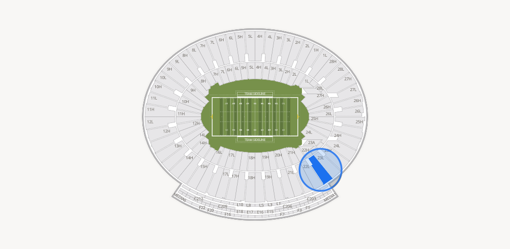 Rose Bowl Stadium Seating Chart