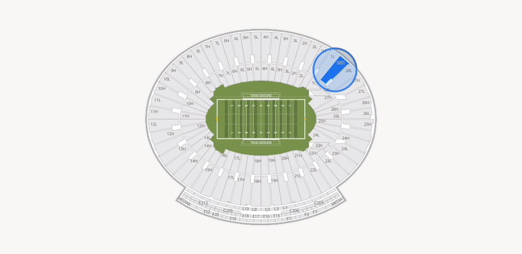 Rose Bowl Stadium Seating Chart