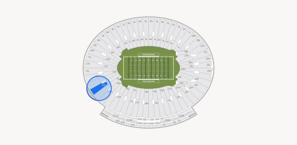 Rose Bowl Stadium Seating Chart