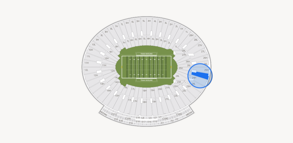 Rose Bowl Stadium Seating Chart